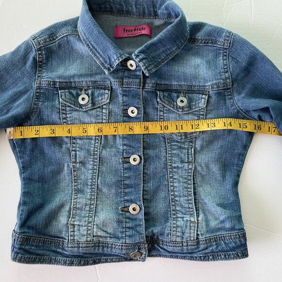 Freestyle Revolution Girls Lightweight Jean Jacket Size XL - Picture 5 of 10